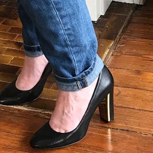 Stacked Heel Pumps